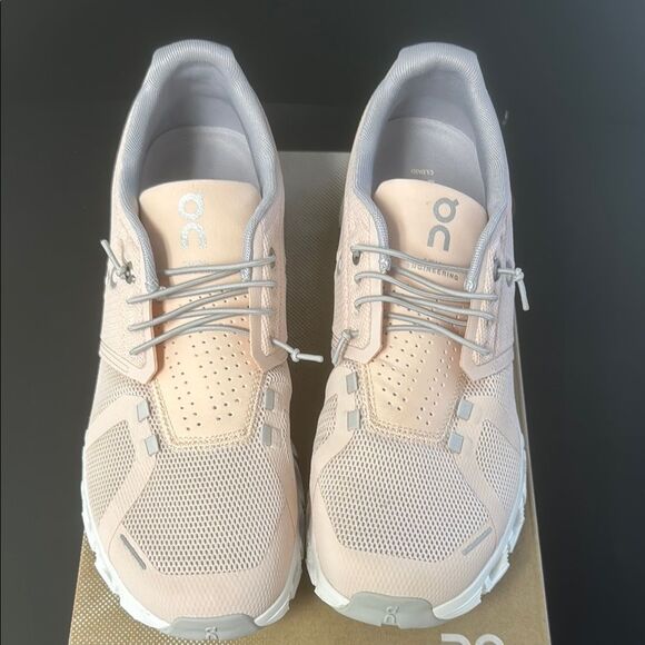 On Cloud Running Women's Pink Running Shoes - Picture 4 of 12